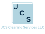 JCS Cleaning Services Logo with baby blue letters - 500px - 500px